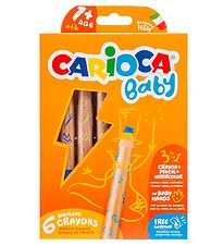 Carioca Baby Coloured Pencils - 3-in-1 - 6 pcs - Multicoloured