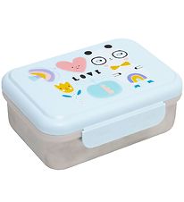 Petit Monkey Lunchbox - Stainless Steel - Panda Love - Blue