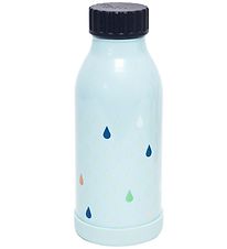 Petit Monkey Thermo Bottle - 350 ml - Drops - Blue