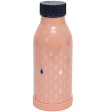Petit Monkey Thermo Bottle - 350 ml - Drops - Peach