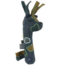 Smallstuff Rattle - Giraffe - Blue