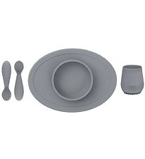 EzPz Dinner Set - Silicone - 4 Parts - Grey