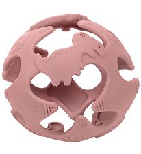 Tiny Tot Teether Ball - Silicone - Dusty Pink