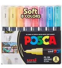 Posca Markers - PC-1 m - 8 pcs - Muted Colours