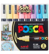 Posca Marqueurs Magiques - PC-5M - 8 pces - Muet Couleurs