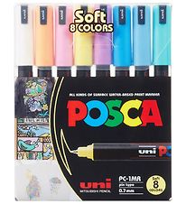 Posca Marqueurs Magiques - PC-1MR - 8 pces - Muet Couleurs