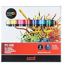 Posca Tuschpennor - PC-5M - 8 st. - Flerfrgad