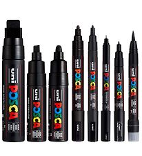 Posca Markers - 8 maten tippen - Zwart