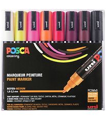 Posca Markers - PC-5M - 8 pcs - Heat Colours