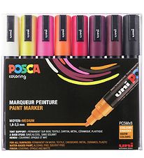 Posca Marqueurs Magiques - PC-5M - 8 pces - Chaleur Couleurs