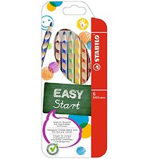 Stabilo Kleurpotloden - EasyColors - Links - 6 st. - Meerkleurig