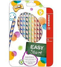Stabilo Crayons de couleur - EasyColors - Gauche - 12 pces - Mul
