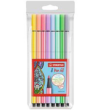 Stabilo Markers - Pen 68 - 8 pcs. - Pastel Colours
