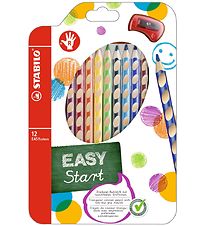 Stabilo Crayons de couleur - EasyColors - Droite - 12 pces - Mul