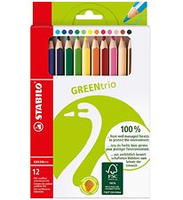 Stabilo Crayons de couleur - GreenTrio pais - 12 pces - Multico
