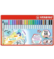 Stabilo Tuschen - Pen 68 Brush - 25 st. - Bunt