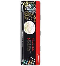 Stabilo Tuschen - Stift 68 - 6 st.. - Metallic m. Hlle