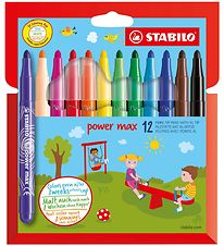 Stabilo Markers - Power Max - 12 pcs. - Multicolour