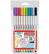 Stabilo Tuschen - Pen 68 Brush - 10 st. - Bunt