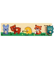 Djeco Puzzle - 5 Briques - Bois - Animal de la Fort