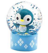 Djeco Schneekugel - 6 cm - Blau m. Pinguin