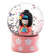 Djeco Snow Globe - 6 cm - Rose w. Geisha