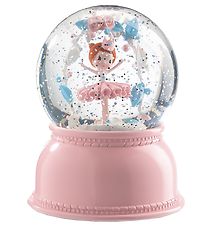 Djeco Snøkule m. Lys - 14 cm - Rosa m. Ballerina