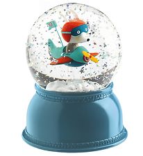 Djeco Boule  Neige av. Lumire - 14 cm - Bleu av. Vol