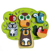 Djeco Puzzle - 5 Pieces - Felt/Wood - Oski