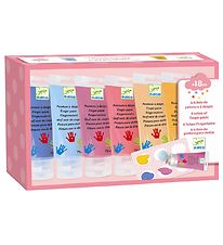 Djeco Finger Paint - 6 pcs. - Pastel Colours