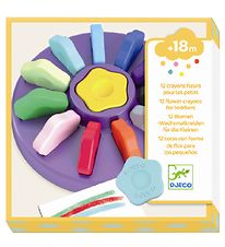 Djeco Wax Potloden - 12 st. - Bloemen