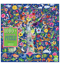 Eeboo Puzzel - 1000 Bakstenen - Het leven Hout