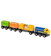 BRIO World Freight Train w. 3 Carriages - Multicoloured 33982
