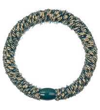 Kknekki Hair Tie - Petrol w. Velour/Glitter