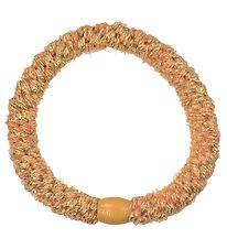 Kknekki Hair Tie - Mustard w. Velour/Glitter