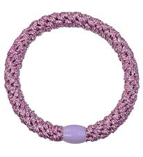 Kknekki Hair Tie - Pink Silver Glitter