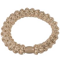 Kknekki Hair Tie - Beige Glitter w. Lace