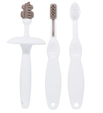 Oopsy Toothbrush Set - 4 Parts - White/Rose