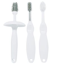 Oopsy Toothbrush Set - 4 Parts - White/Grey