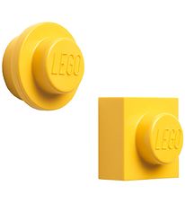 LEGO Storage Magnets - 2 pcs - Yellow