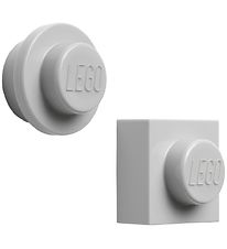 LEGO Storage Magnets - 2 pcs - Grey