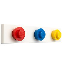 LEGO Storage Wall Hanger Rack - 33 cm - Red/Blue/Yellow