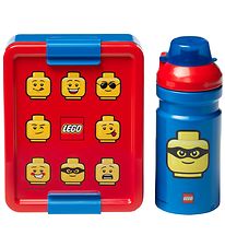 LEGO® Storage Lunchbox/Water Bottle - Iconic - Blue/Red