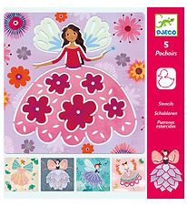 Djeco Templates - 5 pcs - Fairies