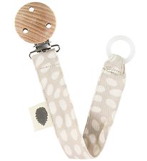Pine Cone Pacifier Clip - Herd Printed Camel