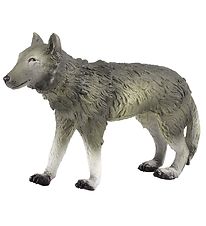 Green Rubber Toys Animals - 23 cm - Wolf