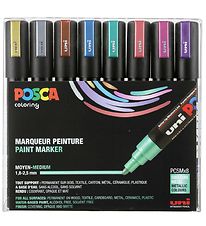 Posca Markers - PC-5M - 8 pcs - Metallic Multicolour