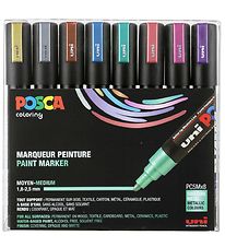 Posca Tuschpennor - PC-5M - 8 st. - Metallisk Flerfrgad