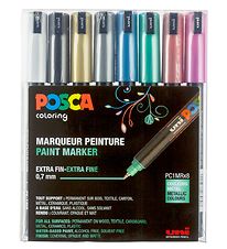 Posca Marqueurs Magiques - PC-1MR - 8 pces - Mtallique Multicol