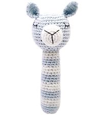 NatureZoo Rattle - Lama - Light Blue